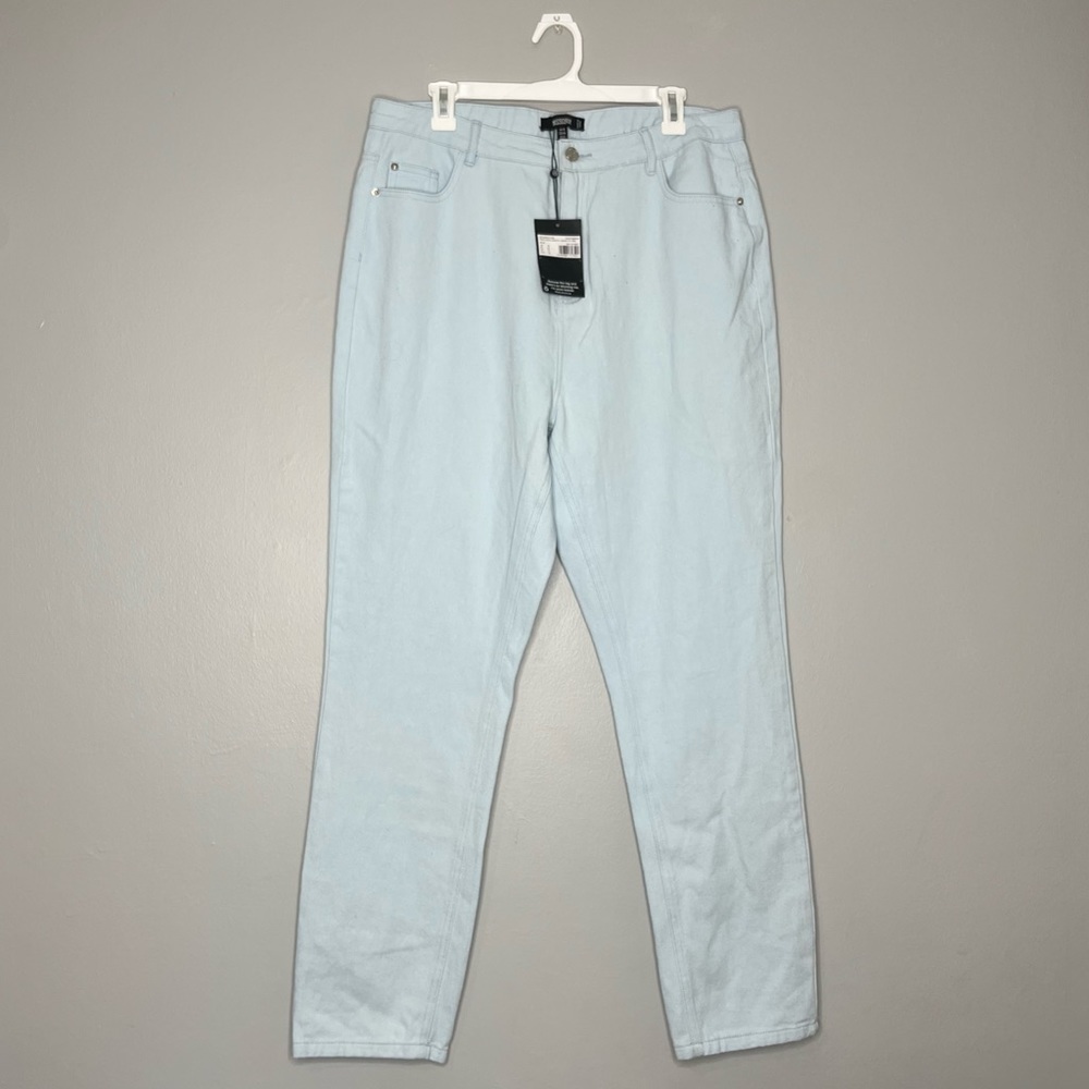 Missguided High Waisted Pale Blue Wash Wrath Jeans O